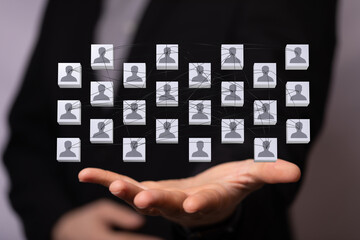 organization chart team concept networking group