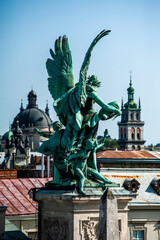 Fototapeta na wymiar The ancient city of Lviv. 