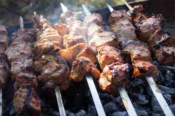 meat on the grill