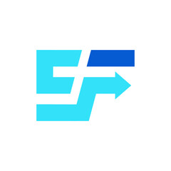 E logo letter EF vector icon illustrations