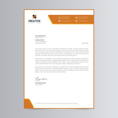 Clean And Modern Letterhead Template Design