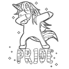 gay unicorn shirts for men funny lgbt pride shirts unisex baseball unicorn design Coloring book animals vector illustration