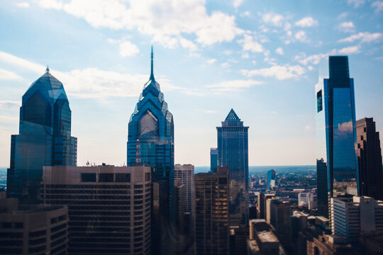 Skyline of Philadelphia during a summer day