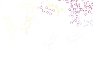 Light Blue, Yellow vector pattern with artificial intelligence network.