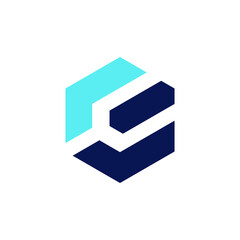 E logo letter hexagon vector icon illustrations