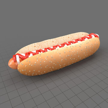 Hot dog with seeds 1