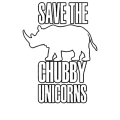 save the chubby unicorns mens zip Coloring book animals vector illustration