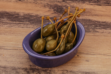 Caper berries in the bowl