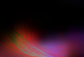 Dark Blue, Red vector glossy abstract layout.