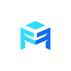 F logo vector letter icon illustrations