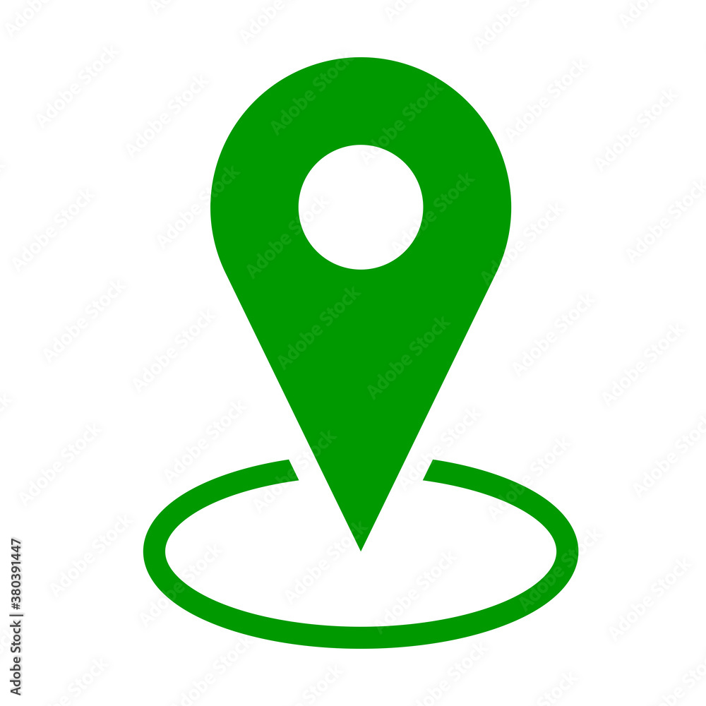Poster location pointer icon. vector image.