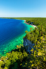 View of white beaches at Bruce Peninsula National Park