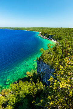 View of white beaches at Bruce Peninsula National Park