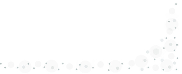 Gray vector background with a pattern of circles with different diameters. Textured template for a web splash in a modern style.