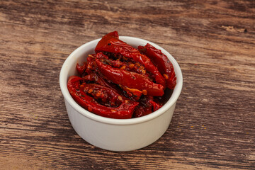 Dried tomato with olive oil