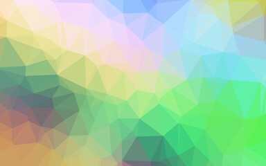 Light Multicolor, Rainbow vector low poly texture. Colorful illustration in abstract style with gradient. Brand new design for your business.