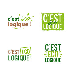 logo c'est &eacute;co-logique &eacute;colo &eacute;cologie