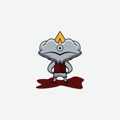 Cute cartoon monster design vector 