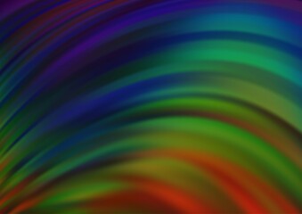 Fototapeta premium Dark Multicolor, Rainbow vector background with lava shapes. A completely new color illustration in marble style. Marble style for your business design.