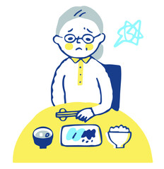 食欲がないシニア女性