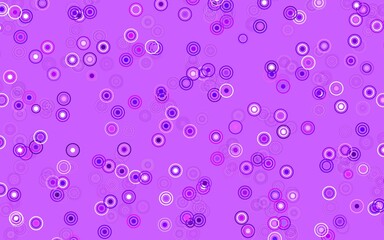 Light Purple, Pink vector background with spots.