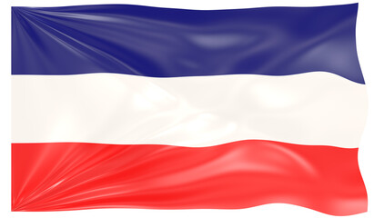 3d Illustration of a Waving Flag of Los Altos