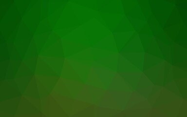 Obraz premium Light Green vector abstract mosaic backdrop. Shining colored illustration in a Brand new style. The best triangular design for your business.