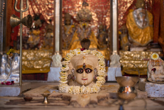 Hindu deity at a Hindu temple in India