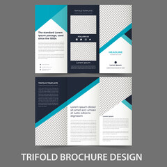 Trifold Brochure Design template, Vector Design