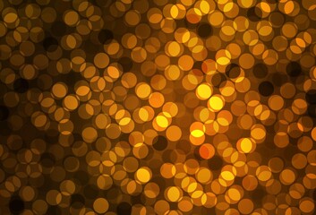 Dark Orange vector texture with disks.