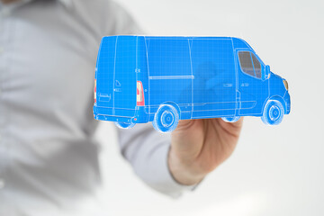 logistics and delivery concept digital 3d.