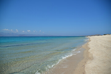 Fototapeta na wymiar Naoxos Greek Island Holiday Vacation