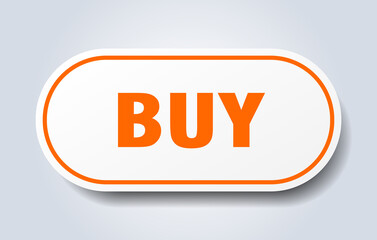 buy sign. rounded isolated button. white sticker