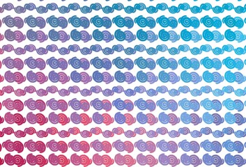 Light Blue, Red vector background with bent lines.