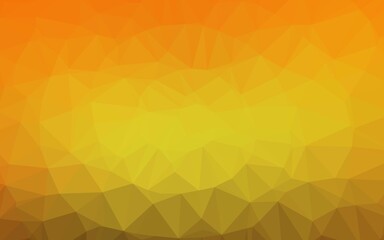 Light Orange vector polygonal background. Glitter abstract illustration with an elegant design. Elegant pattern for a brand book.