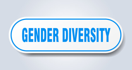 gender diversity sign. rounded isolated button. white sticker