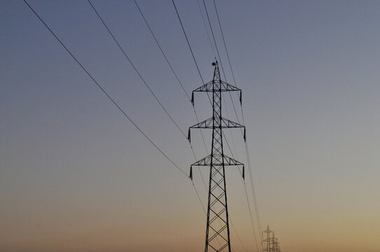 High tension power line