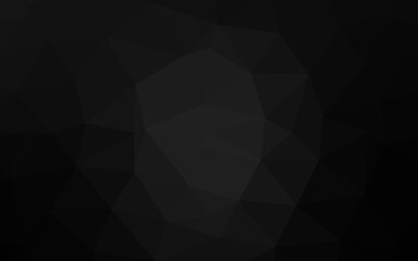 Obraz premium Dark Silver, Gray vector abstract polygonal cover. Geometric illustration in Origami style with gradient. Template for a cell phone background.