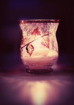 Lit Candle Lifestyle Photo
