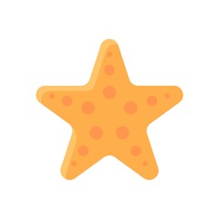 summer beach or holiday related summer beach star fish vector in flat style,