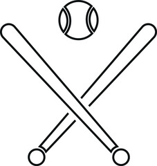 Baseball icon. Sport icon vector 