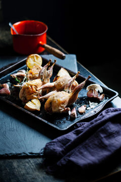 Roasted Quails.