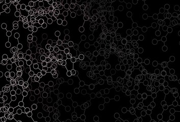 Dark Gray vector backdrop with artificial intelligence data.