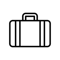 summer beach or holiday related summer beach bag or luggage with strips vector in lineal style,