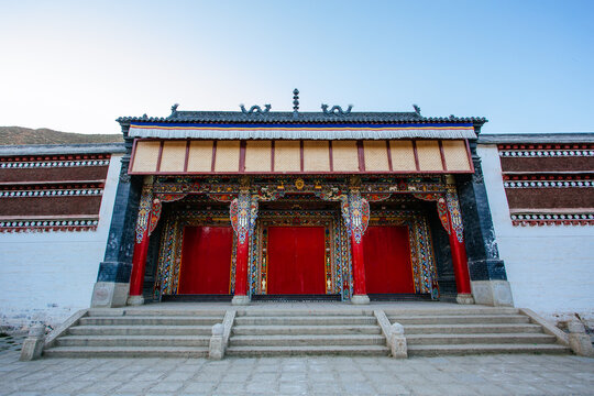 the Labrang monastery,in Gansu Province,China