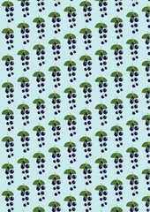 Pattern background blue with currant