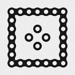 Abstract Cross Pattern Dots Logo generative computational art illustration