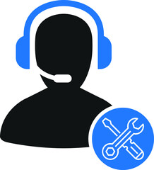 Customer support icon. Customer service icon vector