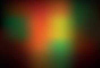 Dark Green, Yellow vector glossy abstract layout.