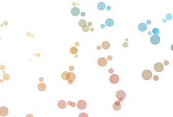 Light Blue, Yellow vector background with spots.